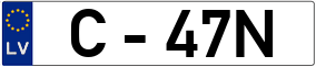 Trailer License Plate